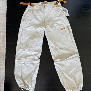 Vintage AKADEMIKS off-white cargo pants XXL